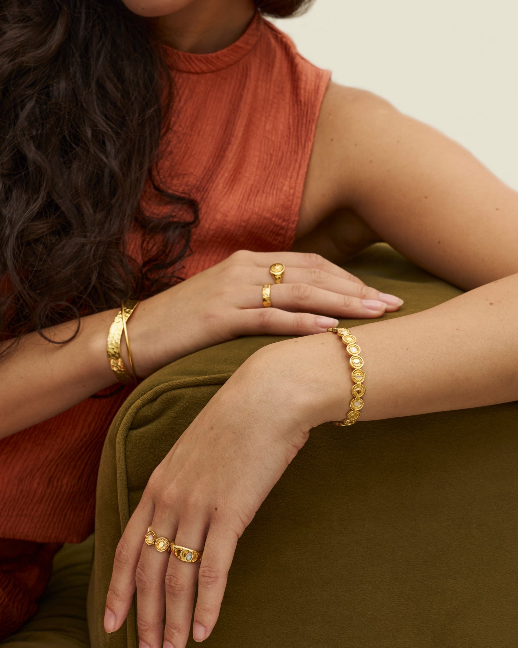 Moon Phase Cuff Bracelet | Ottoman Hands Jewellery