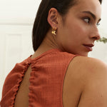 Moon and Star Huggie Earrings | Sustainable Jewellery by Ottoman Hands