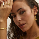 Moon and Star Stud Earrings | Sustainable Jewellery by Ottoman Hands