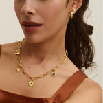 Moon and Star Stud Earrings | Sustainable Jewellery by Ottoman Hands
