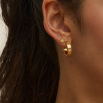 Moonstone Hoop Earrings | Ottoman Hands Jewellery
