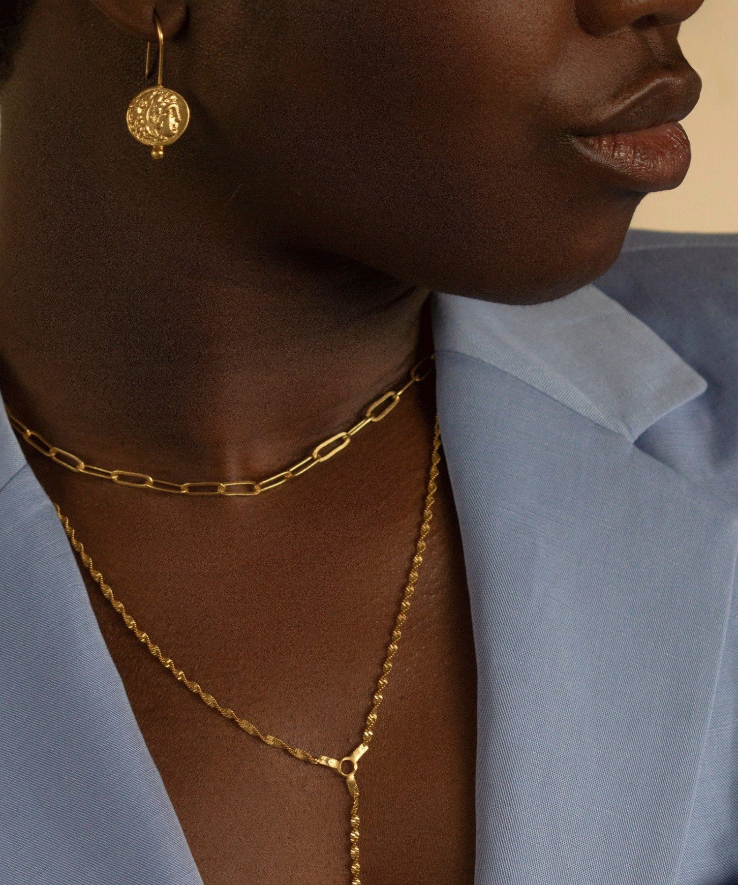 Myia Coin Drop Earrings | Sustainable Jewellery by Ottoman Hands