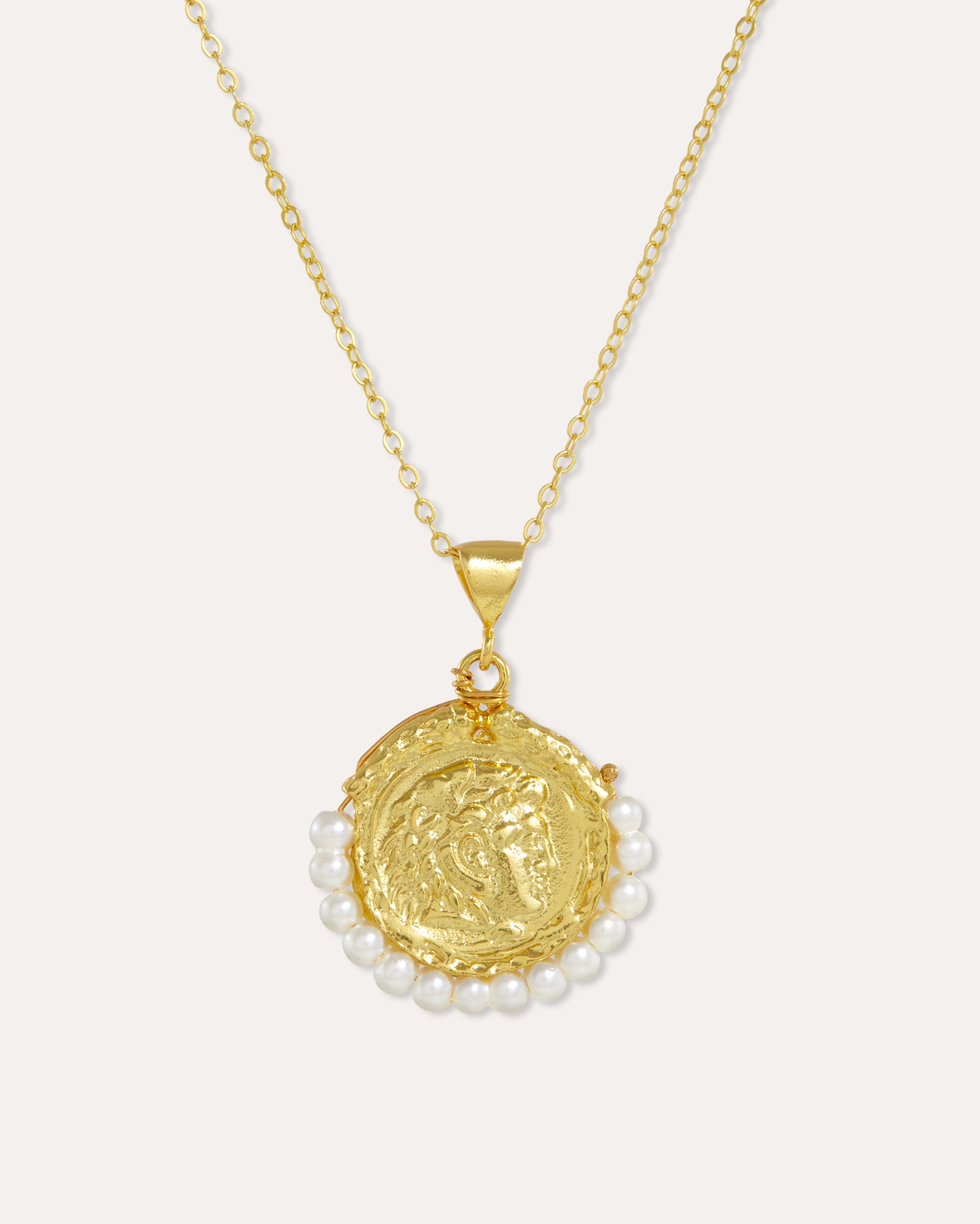 Single coin necklace sales