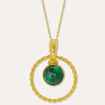 Myra Emerald Pendant Necklace | Sustainable Jewellery by Ottoman Hands