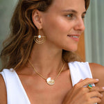 Nautilus Seashell Mother of Pearl Pendant Necklace | Sustainable Jewellery by Ottoman Hands