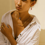 Nazar Navy Evil Eye Necklace | Sustainable Jewellery by Ottoman Hands