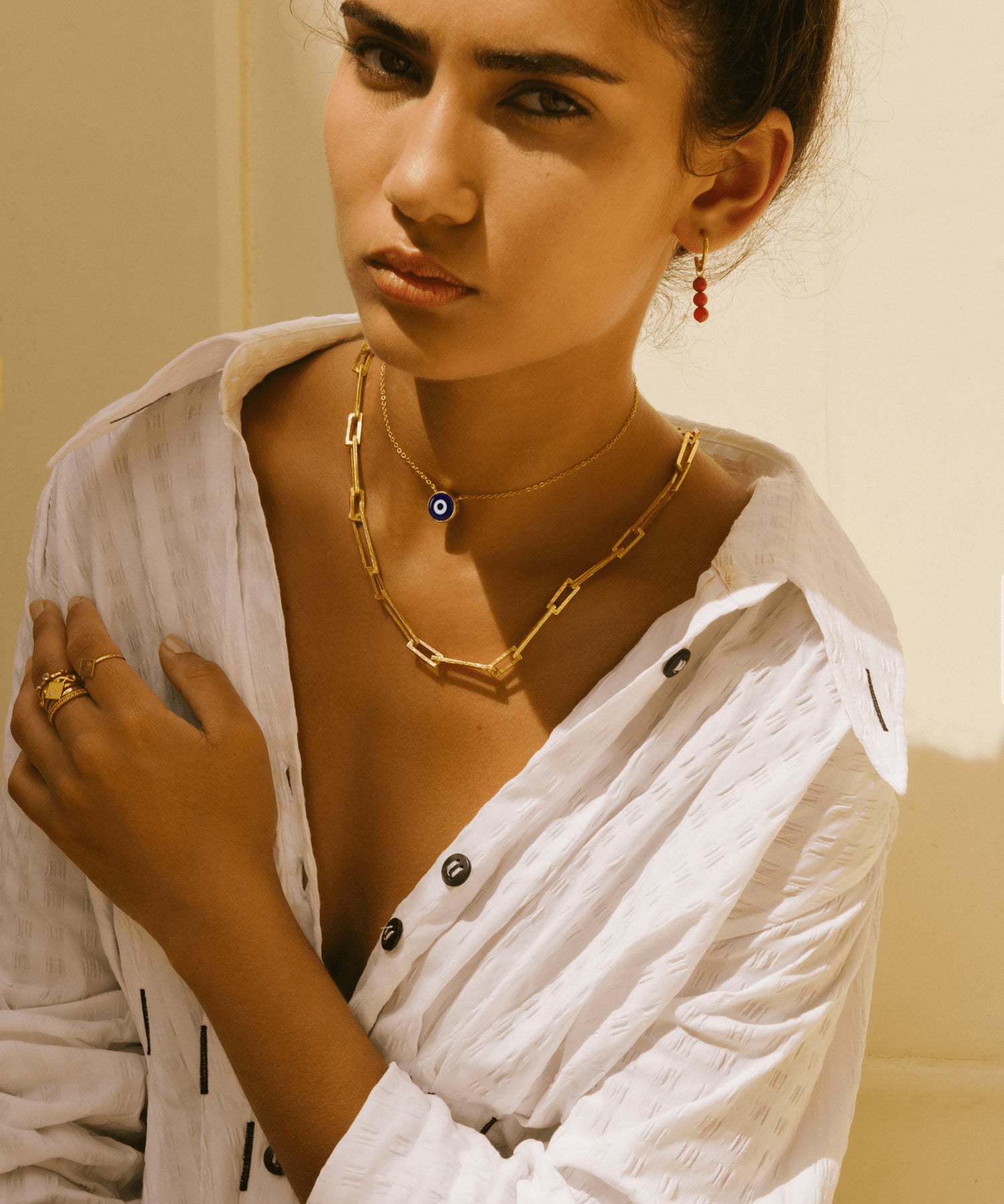 Nazar Navy Evil Eye Necklace | Sustainable Jewellery by Ottoman Hands