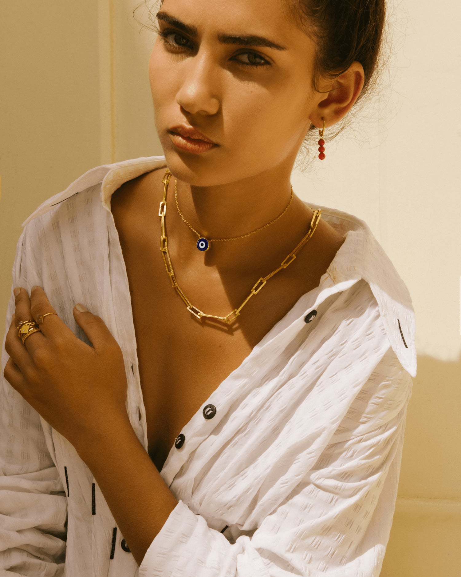 Nazar Navy Evil Eye Necklace | Sustainable Jewellery by Ottoman Hands