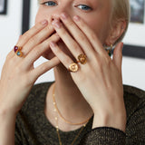 Neri Evil Eye Stacking Ring | Sustainable Jewellery by Ottoman Hands