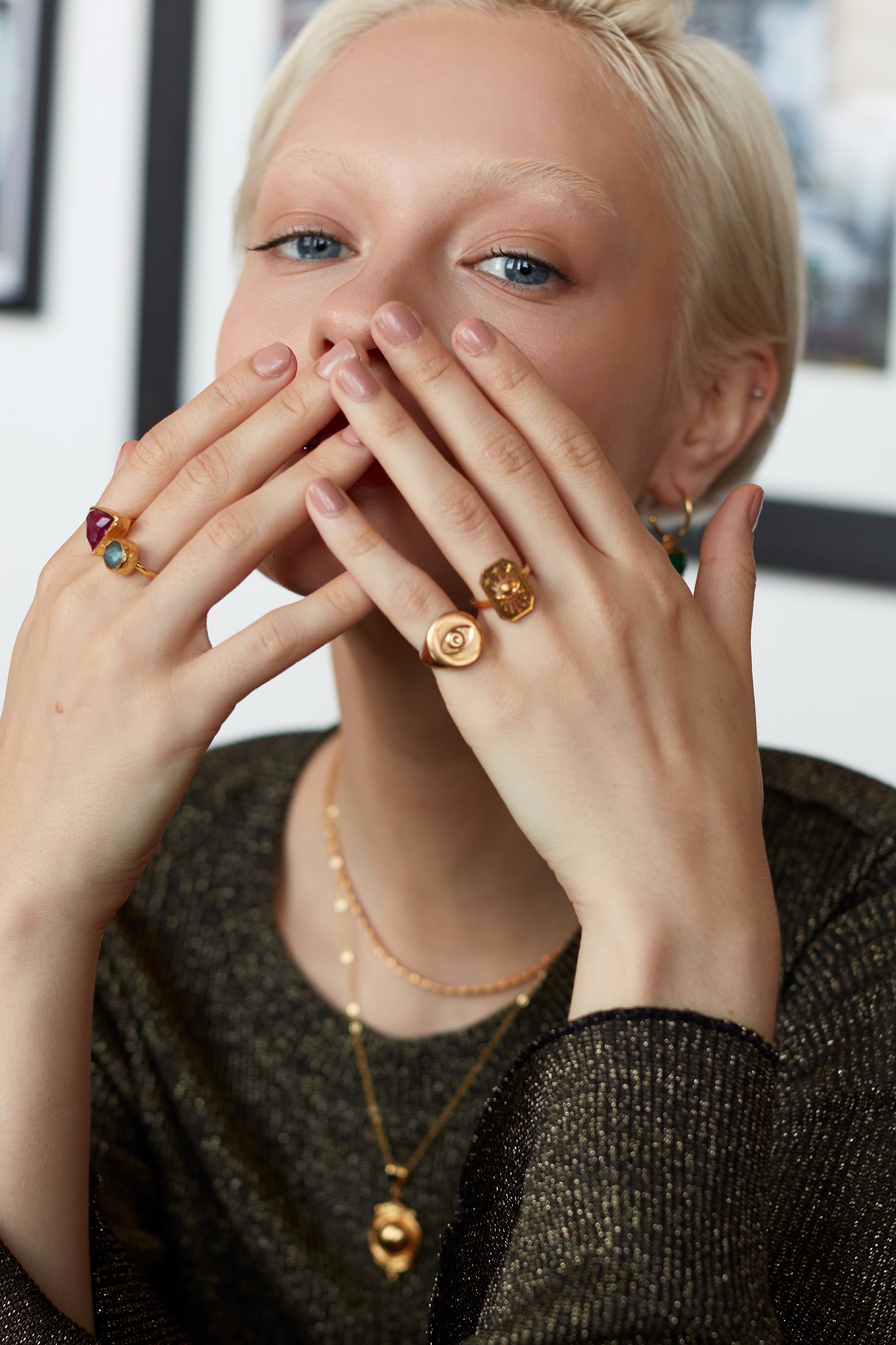 Neri Evil Eye Stacking Ring | Sustainable Jewellery by Ottoman Hands