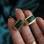 Noa Emerald Drop Earrings | Sustainable Jewellery by Ottoman Hands