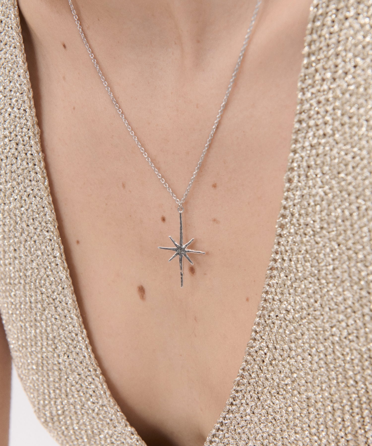Northern Star Sterling Silver Pendant Necklace| Ottoman Hands Jewellery