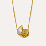 Nautilus Seashell Mother of Pearl Pendant Necklace | Sustainable Jewellery by Ottoman Hands