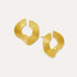 Nara Wave Gold Stud Earrings | Sustainable Jewellery by Ottoman Hands