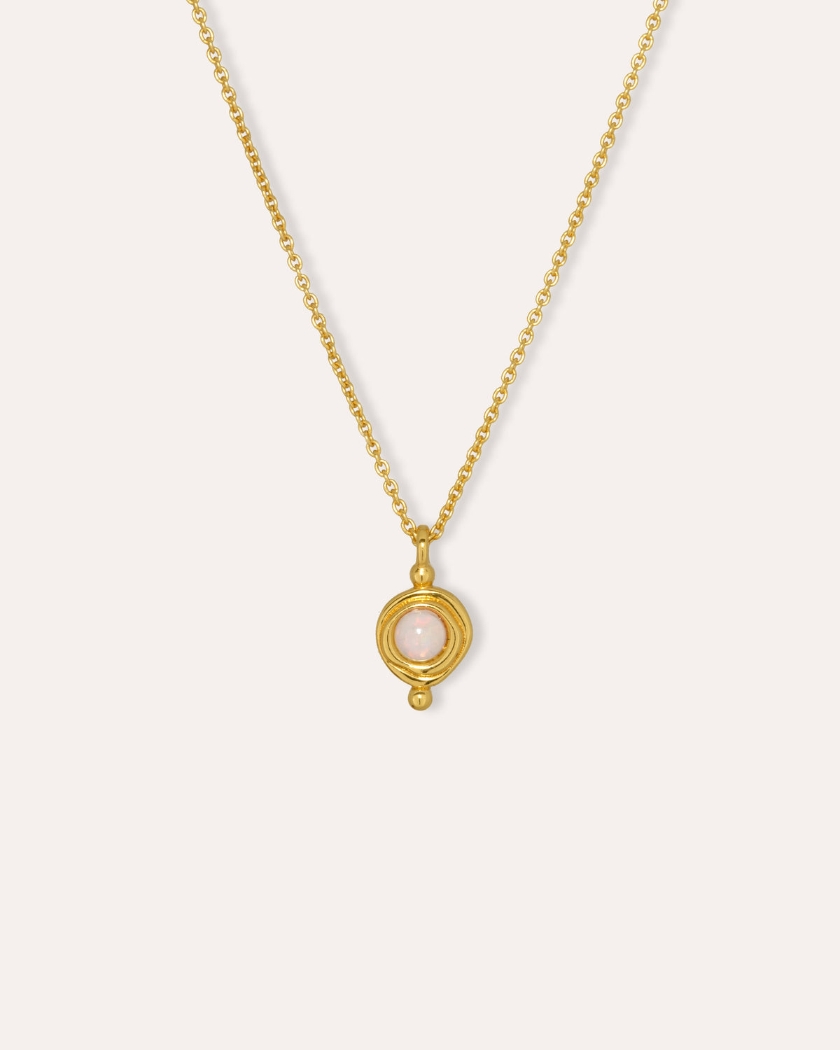 October Birthstone Pendant Necklace