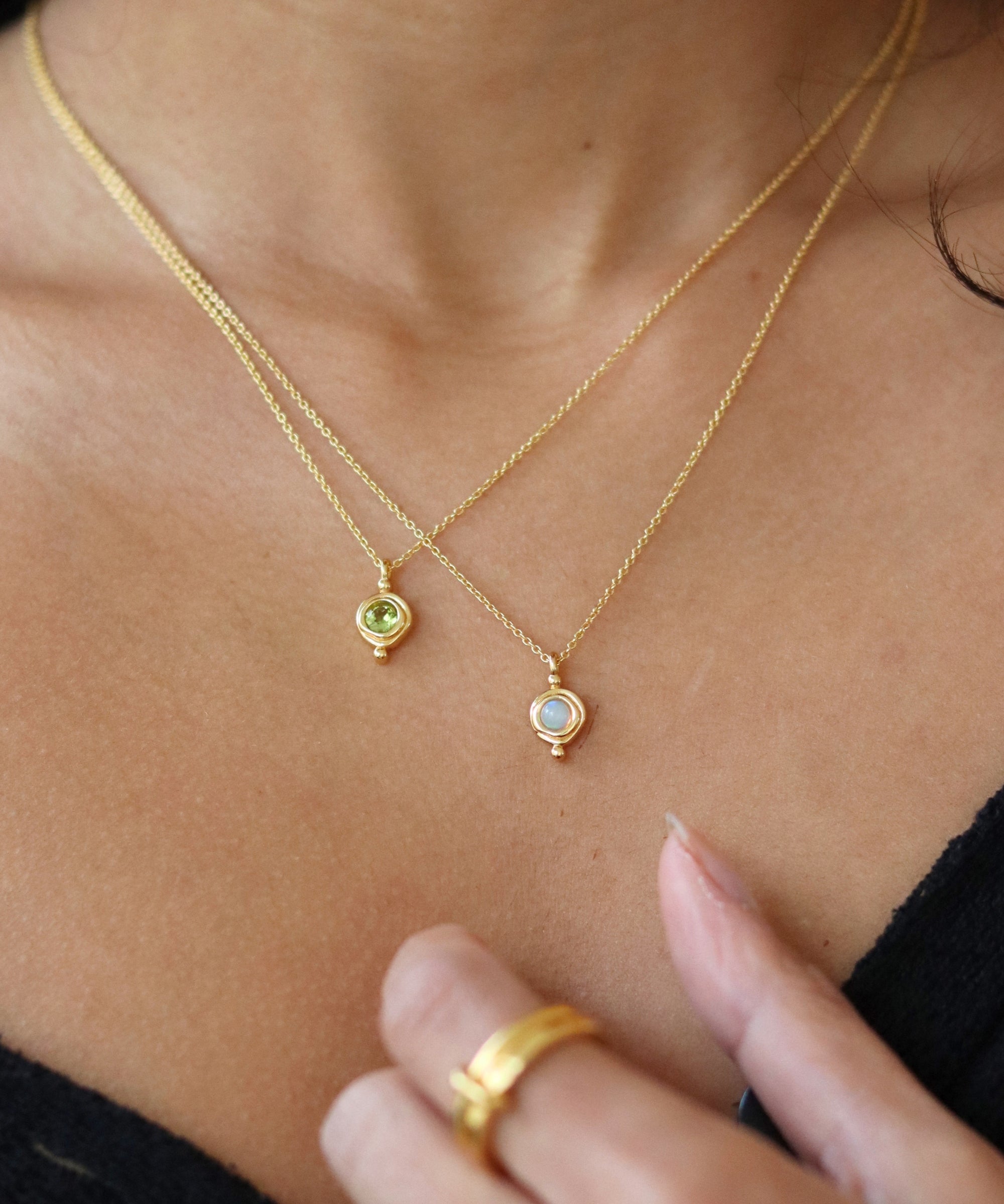 October Birthstone Pendant Necklace | Ottoman Hands Jewellery