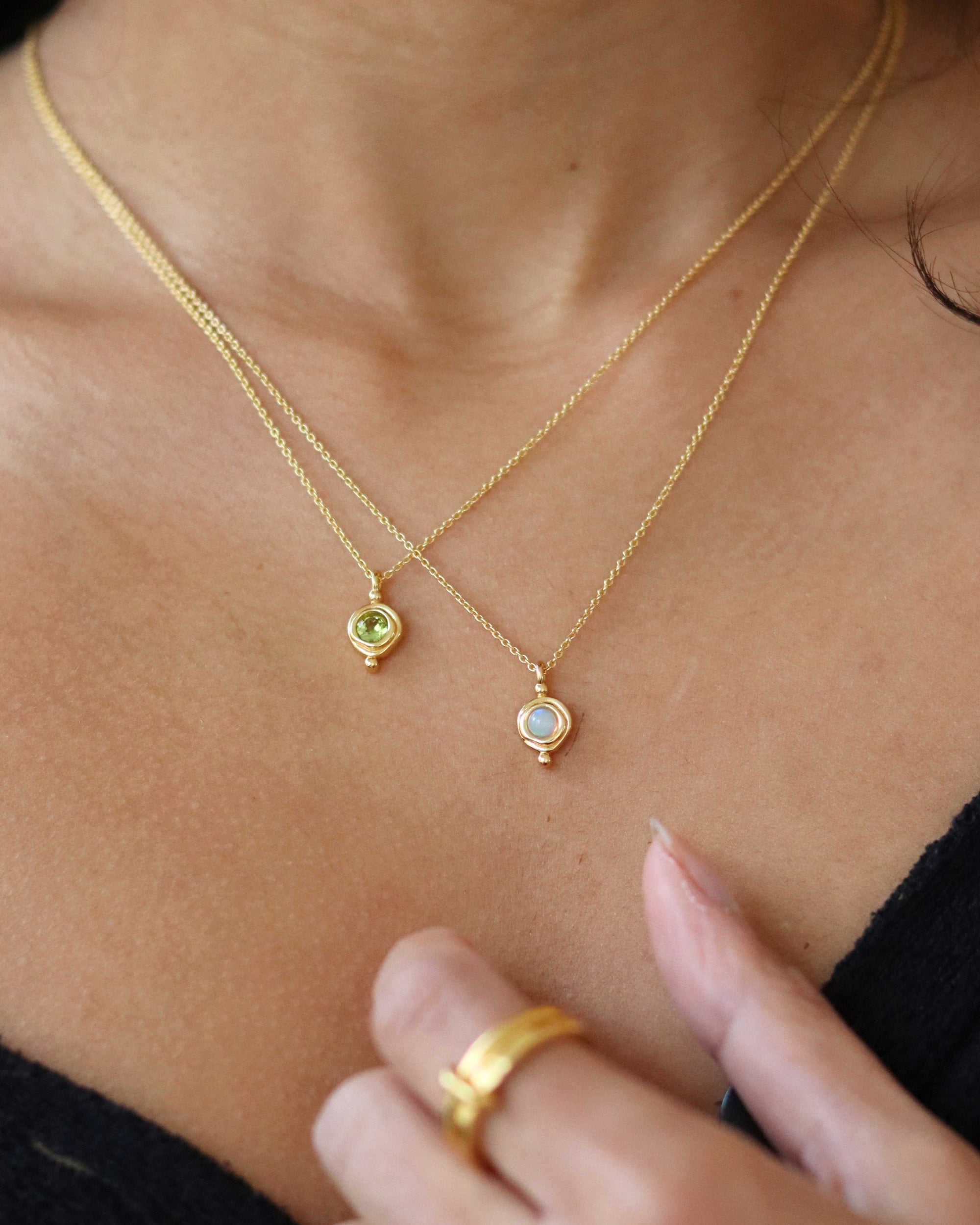 October Birthstone Pendant Necklace | Ottoman Hands Jewellery