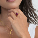 Lucia Ruby Cocktail Ring | Sustainable Jewellery by Ottoman Hands