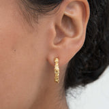 Tennis Link Hoop Earrings | Sustainable Jewellery by Ottoman Hands