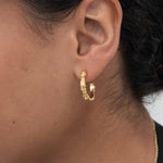 Tennis Link Hoop Earrings | Sustainable Jewellery by Ottoman Hands