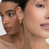 Tennis Link Hoop Earrings | Sustainable Jewellery by Ottoman Hands