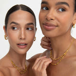 Tennis Link Hoop Earrings | Sustainable Jewellery by Ottoman Hands