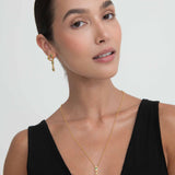 Emerald Green CZ Tennis Drop Earrings