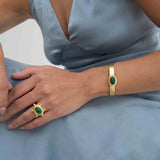 Emerald Cuff Bracelet