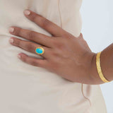Turquoise Cocktail Ring | Sustainable Jewellery by Ottoman Hands