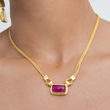 Ruby Chain Necklace | Sustainable Jewellery by Ottoman Hands