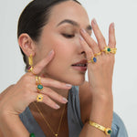 Lucia Sapphire Cocktail Ring | Sustainable Jewellery by Ottoman Hands