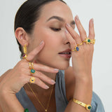 Lucia Sapphire Cocktail Ring | Sustainable Jewellery by Ottoman Hands
