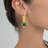 Shahrzad Emerald Drop Earrings