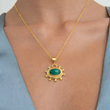 Zand Emerald Pendant Necklace