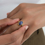 Lucia Sapphire Cocktail Ring | Sustainable Jewellery by Ottoman Hands