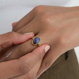 Lucia Sapphire Cocktail Ring | Sustainable Jewellery by Ottoman Hands