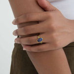 Lucia Sapphire Cocktail Ring | Sustainable Jewellery by Ottoman Hands