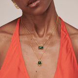 Alessa Emerald Pendant Necklace | Sustainable Jewellery by Ottoman Hands