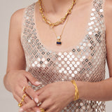 Nerissa Lapis and Moonstone Pendant Necklace | Sustainable Jewellery by Ottoman Hands