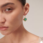 Domna Aqua Chalcedony Drop Earrings | Sustainable Jewellery by Ottoman Hands