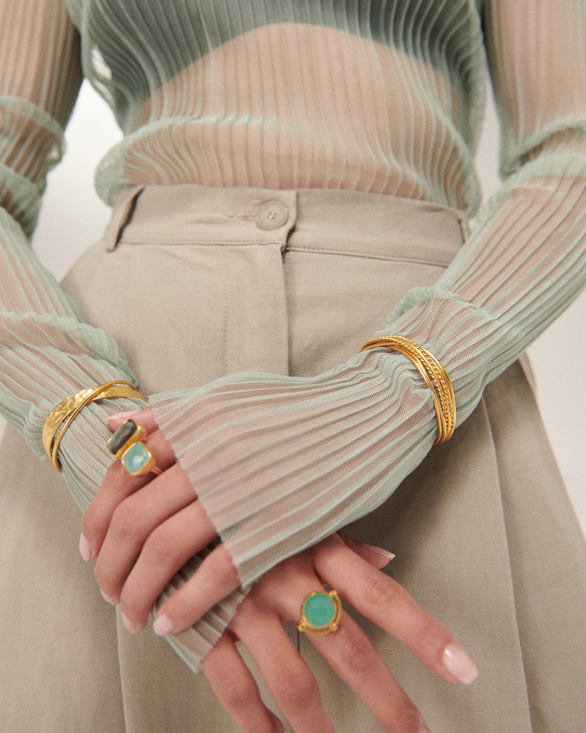 Rita Twist Cuff Bracelet | Sustainable Jewellery by Ottoman Hands