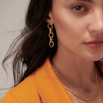 Zehra Chain Drop Stud Earrings | Sustainable Jewellery by Ottoman Hands