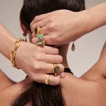 Alessa Labradorite Cocktail Ring | Sustainable Jewellery by Ottoman Hands