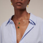 Dilara Emerald Pendant Necklace | Sustainable Jewellery by Ottoman Hands