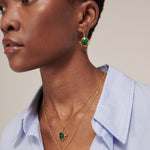 Domna Emerald Pendant Necklace | Sustainable Jewellery by Ottoman Hands