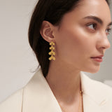 Avra Gold Drop Earrings | Sustainable Jewellery by Ottoman Hands