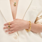 Domna Labradorite Cocktail Ring | Sustainable Jewellery by Ottoman Hands