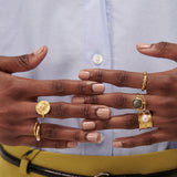Dilara Labradorite Cocktail Ring | Sustainable Jewellery by Ottoman Hands