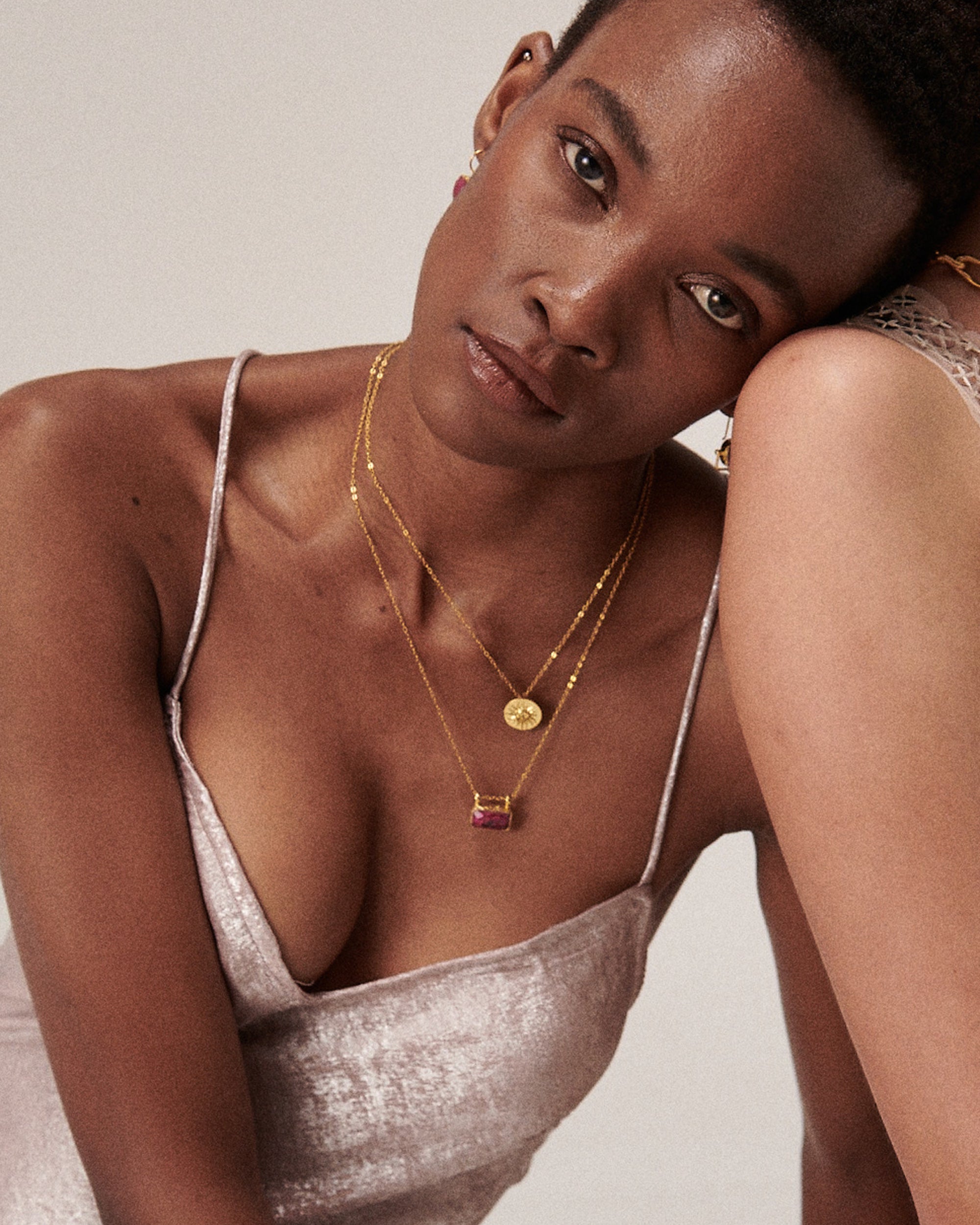 Alessa Ruby Pendant Necklace | Sustainable Jewellery by Ottoman Hands