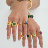 Tennis Stacking Ring Set